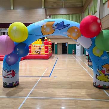 유치원에어바운스 강원도에어바운스 초등학교에어바운스,강원도 병설유치원 현장 설치 완료